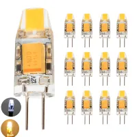 【❉HOT SALE❉】 gaqiugua6 12x G4ขนาดเล็กหลอดไฟ Led ค็อป1.5W หลอดไฟ Ac Dc 12V ไฟซิลิโคนเปลี่ยนฮาโลเจน10W สำหรับสปอร์ตไลท์โคมระย้า