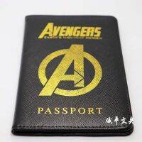 Hot Stamping Avengers 80G หนาผู้ถือหนังสือเดินทาง PU หนังผู้หญิงปกหนังสือเดินทางผู้ถือนามบัตร