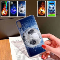 อ่อนนุ่ม TPU เคสโทรศัพท์ หรับ Realme Narzo 6I 5I 20 50 6S 10 50a 3I Q3i Q3 5 3 5S 6 50I 30A 9 30 Plus Prime Pro Protective เคสโทรศัพท์ Lb105 Football Soccer