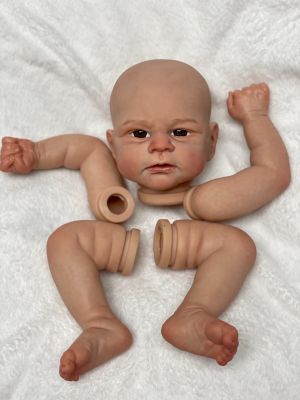 【YF】 Elijah 18 Inch Un/Painted Bebe Reborn Doll Kits Handmade Lifelike Newborn unassembled doll accessories