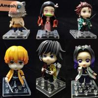 AMEAH PVC ตุ๊กตาสะสม Agatsuma ตุ๊กตาประดับ Kamado Tanjiriu Miniatures อนิเมะตุ๊กตาขยับแขนขาได้ฆ่าปีศาจโมเดลฟิกเกอร์ฟิกเกอร์ของเล่น