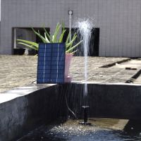 Solar-Powered Water Pump Kit 9V 1.8W Solar Panel Water Floating Solar Powered Fountain for Bird Bath Pond Garden Water Pump