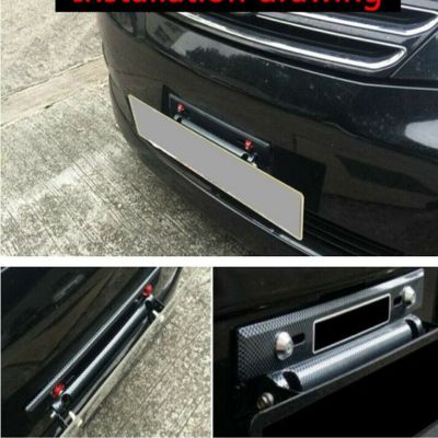 ABS Automobiles Front Rear Number License Plate Holder Mounting Bumper Frame Relocate Bracket Adjustable Exterior Accessories