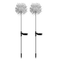 2PCS Dandelion Flower Solar LED Light Outdoor Lawn Lamp Waterproof Garden Terrace Landscape Garden Decoration