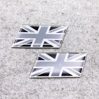 Zinc Alloy Universal National UK Flag Motorcycle Stickers Decals Gray Union Jack Car Truck Scooter Moped Emblem Badge Decals  Emblems