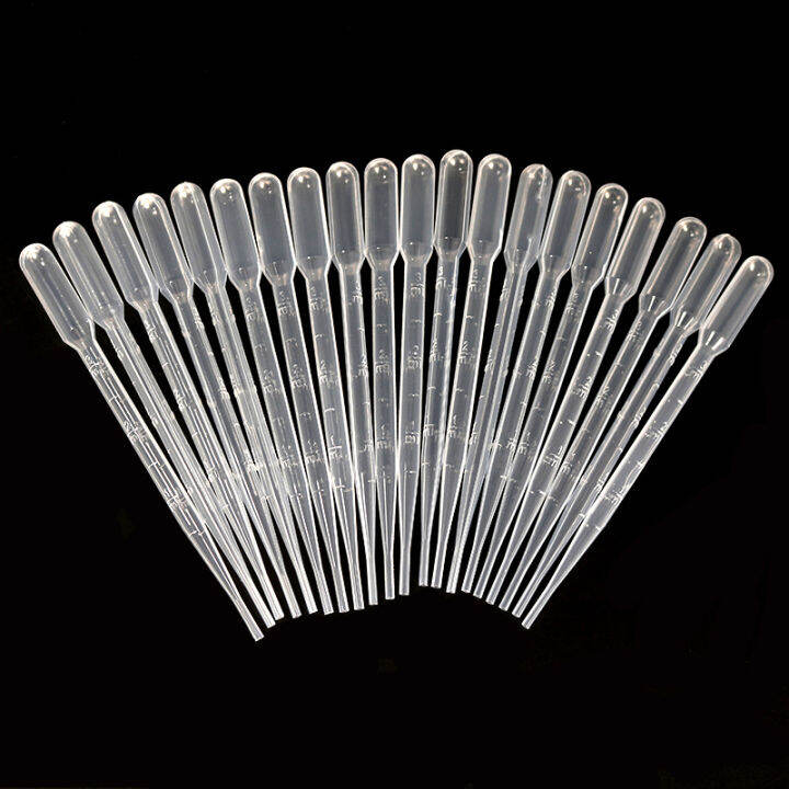 100PCS Disposable Plastic Dropper Small Amount Of Liquid Transfer Lab ...