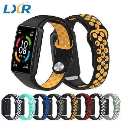 Silicone Strap For Huawei Band 6 huawei band6 Pro Smartwatch Replacement correa Breathable Sport bracelet Honor Band 6 Strap