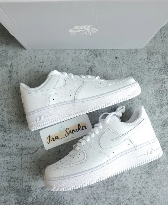 all white nike air force women's