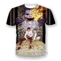 Death-Note 3D พิมพ์เสื้อยืดลำลอง Hip Hop Tee เสื้อสไตล์ฮาราจูกุท็อปส์เสื้อผ้าแฟชั่นสำหรับผู้หญิง/ผู้ชาย