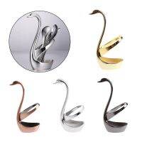 Swan Spoon Holder Table Tableware for Coffee Spoons Fruit Forks Cutlery Decor