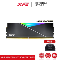 ADATA 16GB 3600MHz (2x8GB) RAM SPECTRIX D50 ROG CERTIFIED DDR4 RGB Memory Module (ADT-36008G17HDC50R)