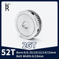 52T ฟัน Idler 2GT Timing Pulley Bore 66.3510121415มม. เข็มขัดกว้าง610มม. GT2 Synchronous Tensioning ล้อ3D ชิ้นส่วนเครื่องพิมพ์