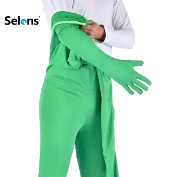 Green Screen Suit Chroma Key Jumpsuits for Movie Tiktok Video Invisible  Effect Photographic Filming Studio Props