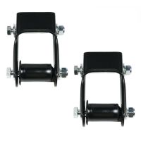 ☌™▦ 2x Rear Leaf Spring Shackle Kit Glossy Appearance Professional Fine Surface