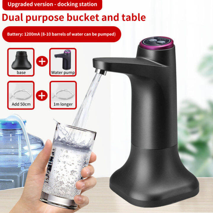 Automatic Water Dispenser Electric Water Pump Button Control USB Charge Kitchen Office Outdoor