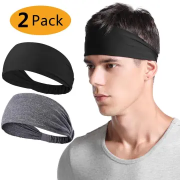 2PCS Head Tie Hair Band Pirate Bandana Wrap Sweatband Sports Headband Men  Women