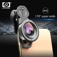 APEXEL HD Optic Phone Lens 170 Degree Super Wide Angle Lens Camera Optical Lenses For iPhone 11 Pro Max Xiaomi Huawei Smartphone Smartphone Lenses