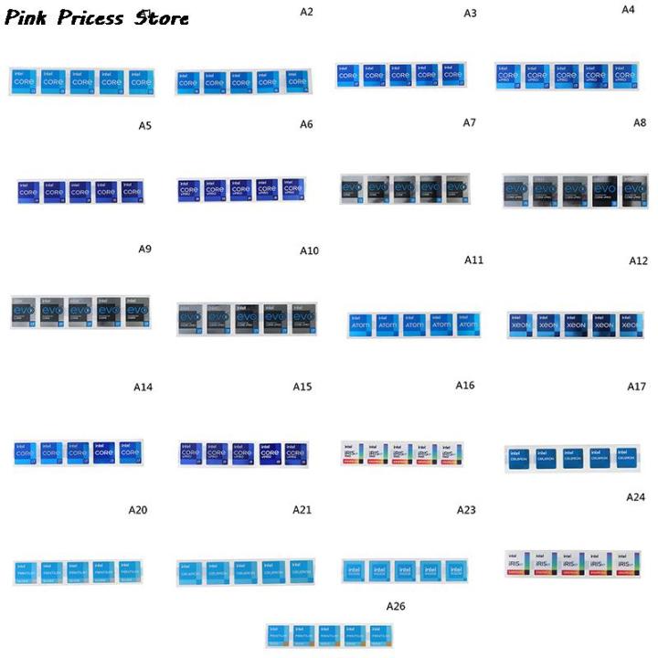 5ชิ้นสติกเกอร์-diy-orinal-สิบรุ่น-cpu-10-i3-i5-i7-i9จ้างป้ายทองคำขนาดเล็กตกแต่งสมุดสติกเกอร์และฉลาก