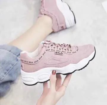 Fila running best sale shoes pink