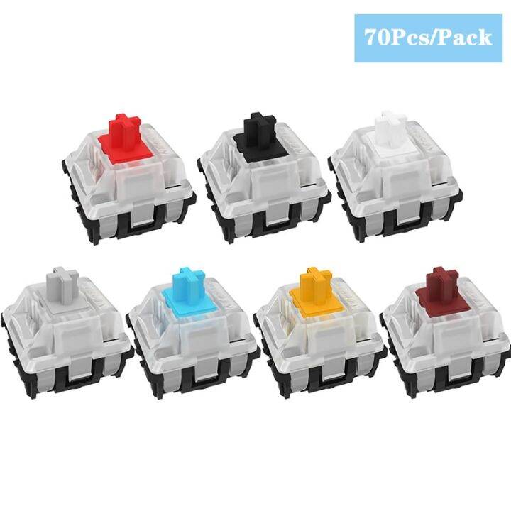 70Pcs/Pack Black/Brown/Yellow/Red/Silver Switch Gateron Optical Switch