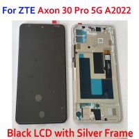 ทำงานได้ดีที่สุดสำหรับ ZTE Axon 30 Pro 5G A2022 AMOLED จอแสดงผล LCD Touch Panel Digitizer Assembly Sensor พร้อมกรอบ Pantalla