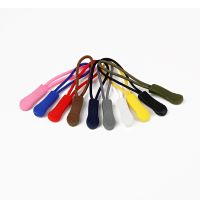 Colorful Cord Replacement Zipper Sliders Pull Strap Lariat Fastener for Apparel Garment Backpack Bag Parts Accessories 10pcs PVC