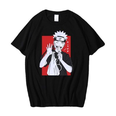 2022 N-Narutos ยอดนิยมญี่ปุ่น Anime เสื้อ T ชายตลกการ์ตูนเสื้อยืดสบายๆ Streetwear Tshirt คู่ฤดูร้อน