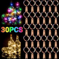 ✿✷▪ 1/10/20/30PCS LED Wine Bottle Lights With Battery 20LEDs Fairy Cork String Light Liquor Crafts For Bar Party Wedding Decoration