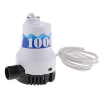 Baoblaze 12V ปั๊มน้ำท้องเรือ Submersible 1000gph สแตนเลสไม่ใช่อัตโนมัติ25Mm เต้าเสียบ