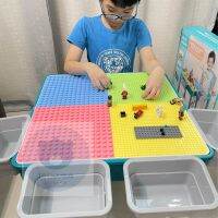 toynamus ชุดโต๊ะตัวต่อ 3in1 Table Set  โต๊ะตัวต่อ และ โต๊ะเรียน พร้อมเก้าอี้ แถมฟรี ตัวต่อ