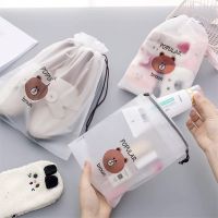 Cute Transparent Waterproof Travel Cosmetic Bag Women Makeup Case Bath Make Up Organizer Toiletry Wash Beauty Kit Storage Pouch