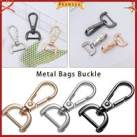 PEANSEA โลหะ หัตถกรรมเครื่องหนัง ปลอกคอ Carabiner Snap แหวนแยก อุปกรณ์เสริมกระเป๋า ตะขอเกี่ยวที่ถอดออกได้ สายรัดกระเป๋า กุ้งก้ามกราม หัวเข็มขัด