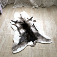 New Sika Deer Faux Leather Rugs Imitation Animal Skin Natural Leather Cars Floor Mat Car Home Decor.