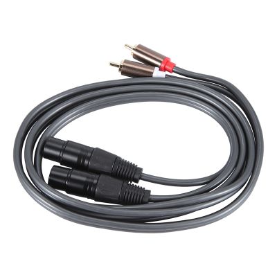 Dual Female Xlr to Rca Cable,Heavy Duty 2 Xlr Female to 2 Rca Male Patch Cable Hifi Stereo Audio Connection Cable Wire