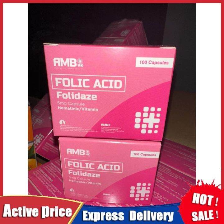 FOLIC ACID (PREVENA/ FOLIDAZE) 5MG CAPSULE Lazada PH