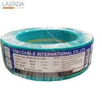 "ส่งทุกวัน"Global Cable สายไฟ THW IEC01 1x1.5 100เมตร สีเขียวแถบเหลือง "คุณภาพดี"