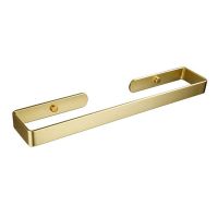 Bathroom Self Adhesive Towel Rack, 15.5 Inch No Punch Toilet Kitchen Self Adhesive Towel Bar Gold