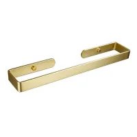 Bathroom Self Adhesive Towel Rack, 15.5 Inch No Punch Toilet Kitchen Self Adhesive Towel Bar Gold