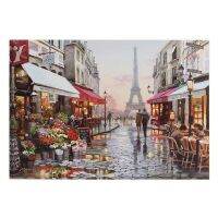 1000 pieces Jigsaw Puzzles city Paris Romantic Towns Flower Street Eiffel Tower Landscape puzzle for s Kids toys for girls