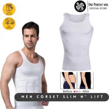 CGTFY Gynecomastia Compress Tank Top Men Slimming Body Shaper Vest