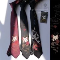 【Fashion house]Bivariate Nine Tailed Fox Tie Jkdk Uniform Shirt Neck Wear Versatile Fashion Nine Tailed Fox Fairy Necktie