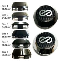 4pc 60/64/65/68/69MM Enkei Plaid Shading Sticker Car Wheel Center Sport Rim Cap Fit for Enkei Wheel