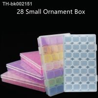 ✘ 28 Grid Transparent Pink Adjustable Storage Box Jewelry Ring Jewelry Screw Small Accessories Storage Box / Storage Container