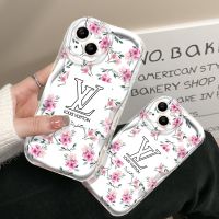 เคสสำหรับ VIVO Y36 Y35 Y22 Y02 T1 5กรัม Y21 Y33T Y21T T1X Y12S Y16 Y21S Y15S Y01 Y22S Y11 Y51 Y12 Y15 Y76 Y20 Y30 Y12A Y20S Y21A Y72 Y91C Y1S วรรณกรรมสไตล์ดอกไม้สีชมพูเคสโทรศัพท์ซิลิโคน