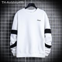 Aolzbiip49h ใหม่ผู้ชายแขนยาวรอบคอเสื้อกันหนาวหลวมขนาดใหญ่ผู้ชายเสื้อลำลอง M-4XL