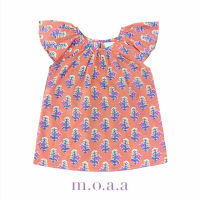 Mahila Girl Dress in Salmon | Moaa Collection