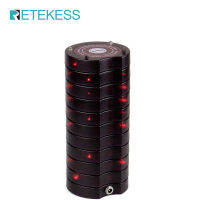 Retekess 10 PC TD165(SU-668) สีแดงเข้มรถไฟเหาะสีแดงสำหรับร้านอาหารระบบเพจเจอร์ (10ชิ้น)