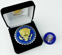 tomwang2012. Us Presidential Service President Identification Metal Badge And Mini Pin