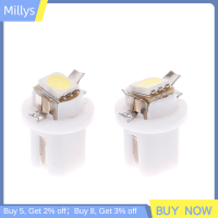 Millys 2ชิ้นหลอดไฟแอลอีดีซุปเปอร์สว่าง T5รถวัดแผง Dash โคมไฟไฟ LED หน้าปัดรถยนต์อัตโนมัติ