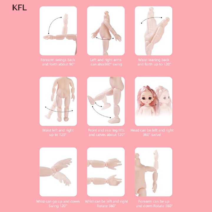 ready-stock-kfl-ตุ๊กตาเจ้าหญิงขยับข้อต่อได้-23-ข้อต่อ-17-ซม-พร้อมตากระพริบ-สําหรับของเล่นเด็กผู้หญิง